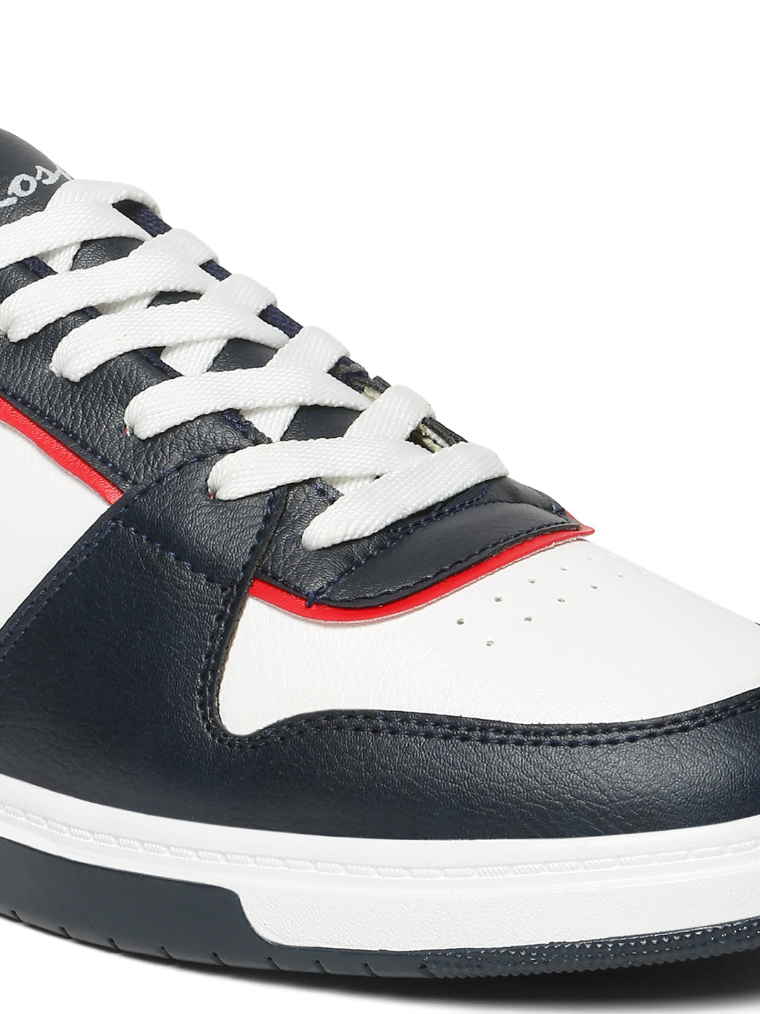 Kosher Men’s Retro Court Sneakers – Navy, White & Red