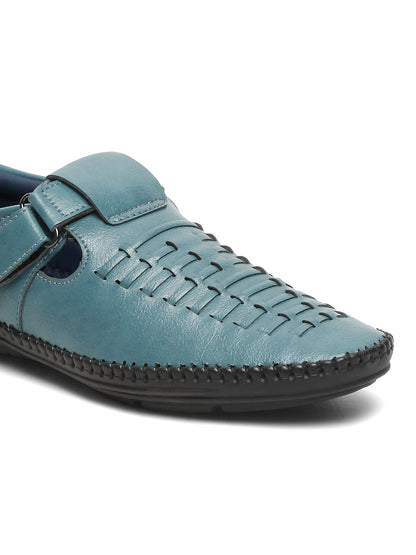 Kosher Blue Roman Faux Leather Men's Casual Sandal