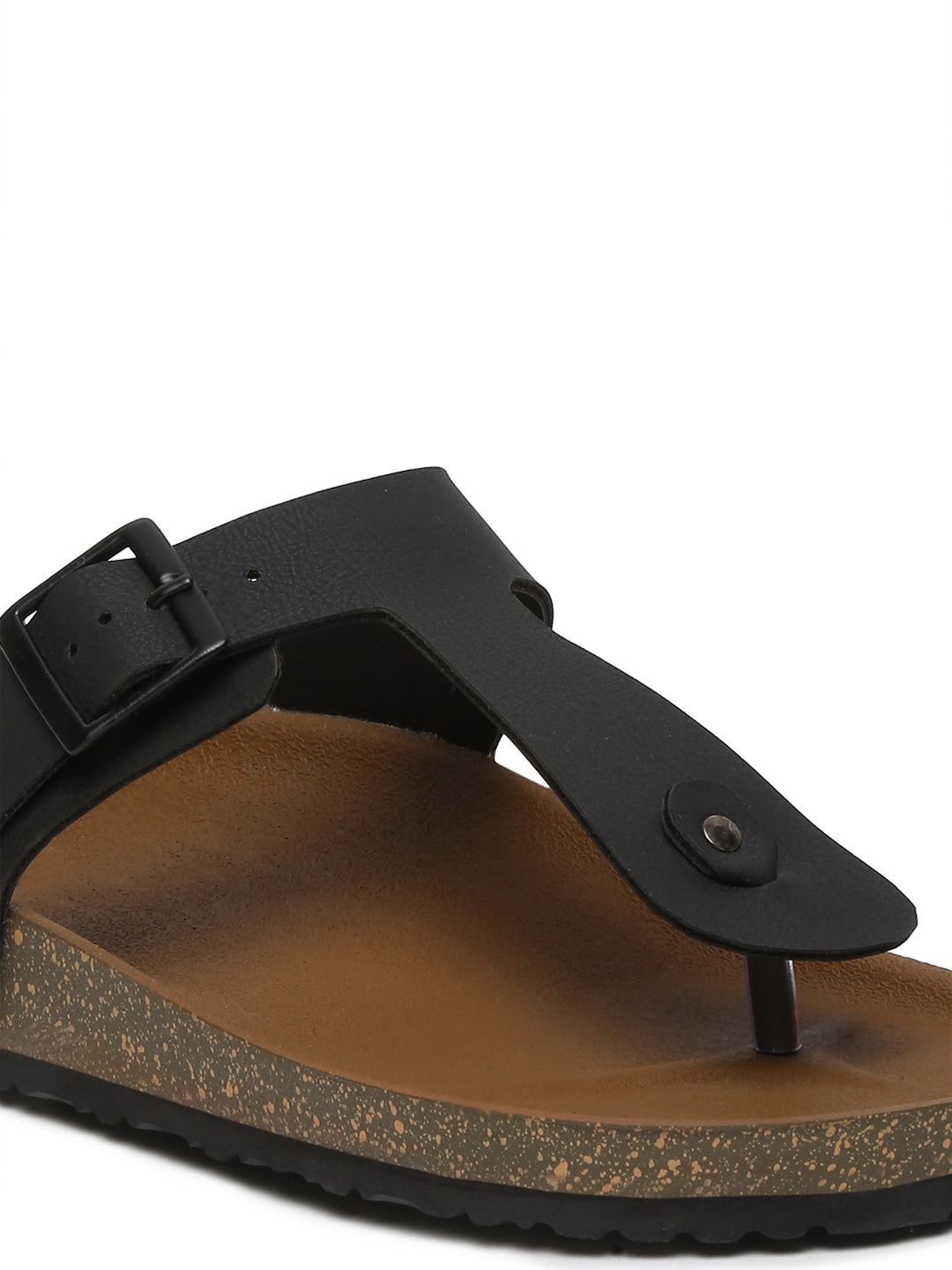 Kosher Black Color Men's Casual Sandal, Slipper
