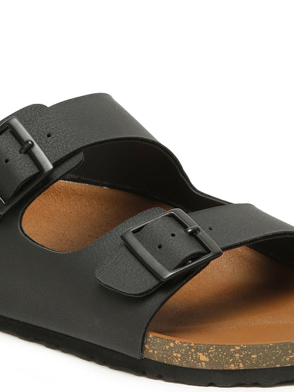 Kosher Black Men's Casual Sandal