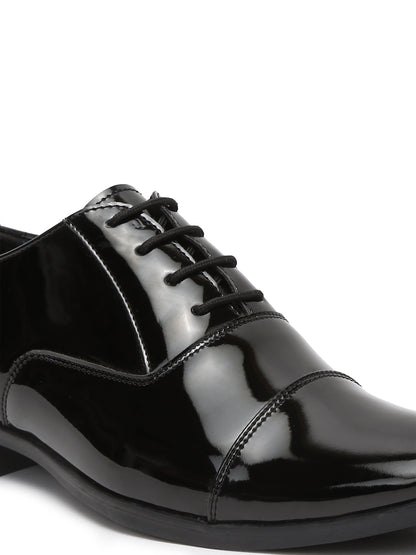 Kosher Black Color Lace-up Formal Shoes