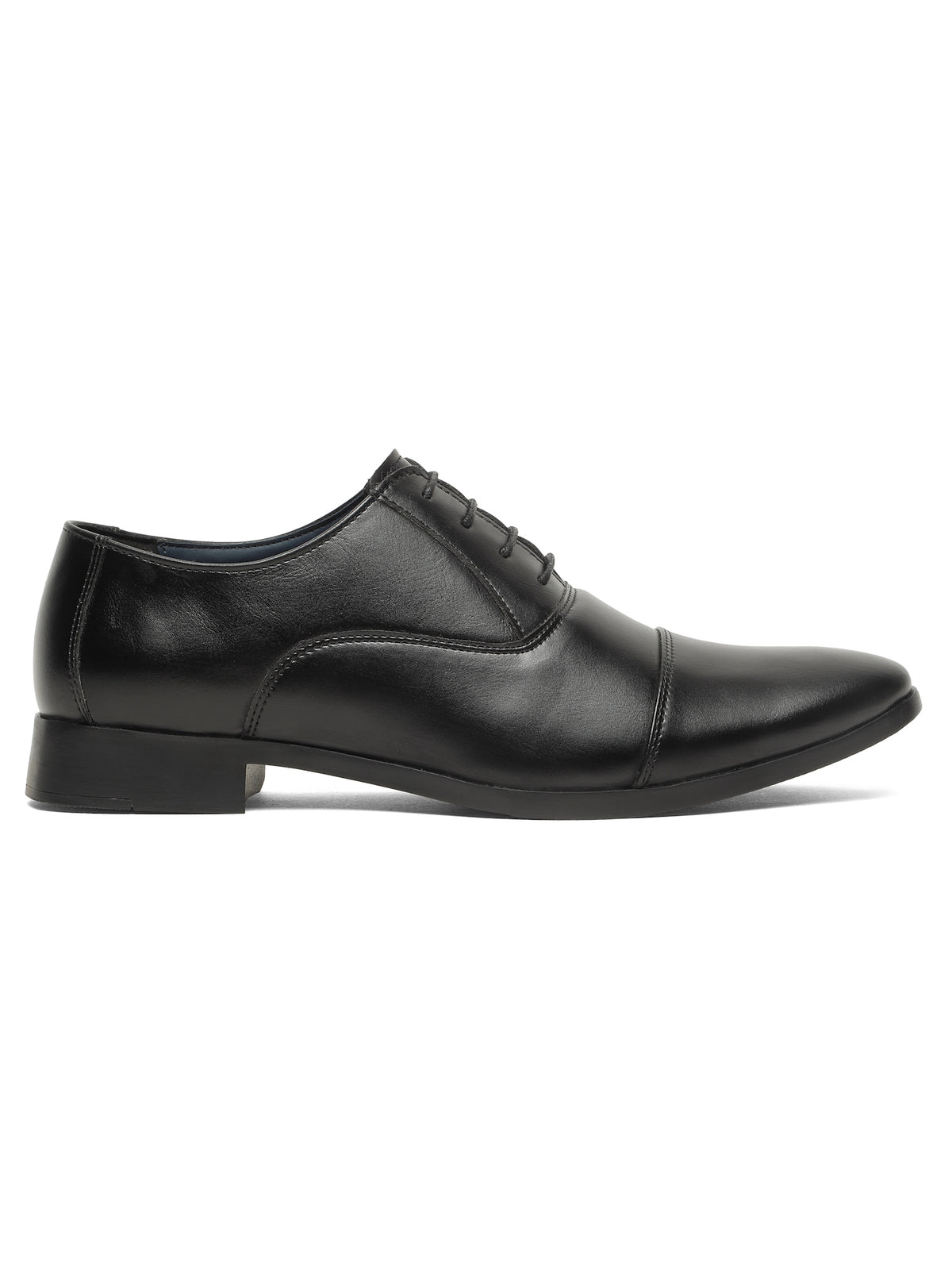 KOSHER Men's Classic Black Cap-Toe Formal Oxford Shoes for Office Wear