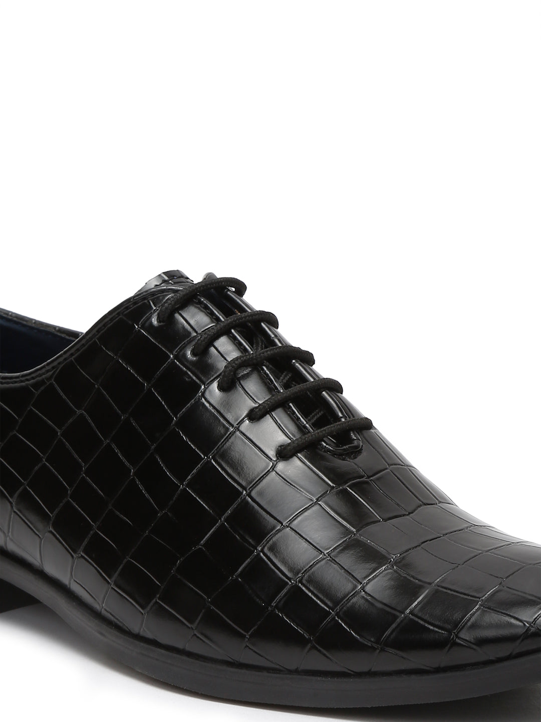 Kosher Black Color Lace-up Formal Shoes