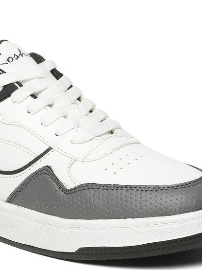 Kosher White & Grey Sneakers For Men
