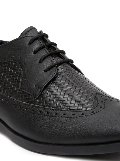 Kosher Black Color Lace-up Formal Shoes