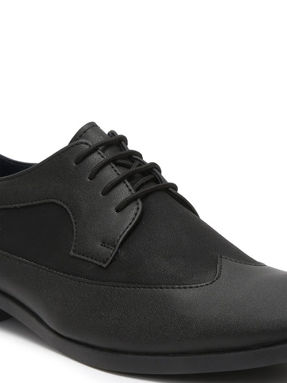 Kosher Black Color Lace-up Formal Shoes