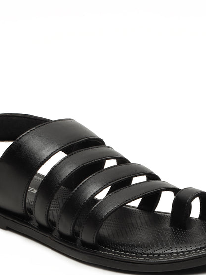Kosher Black Men's formal sandal