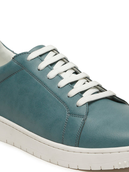 Kosher Blue Color Lace-up Men's Casual Sneaker Shoes