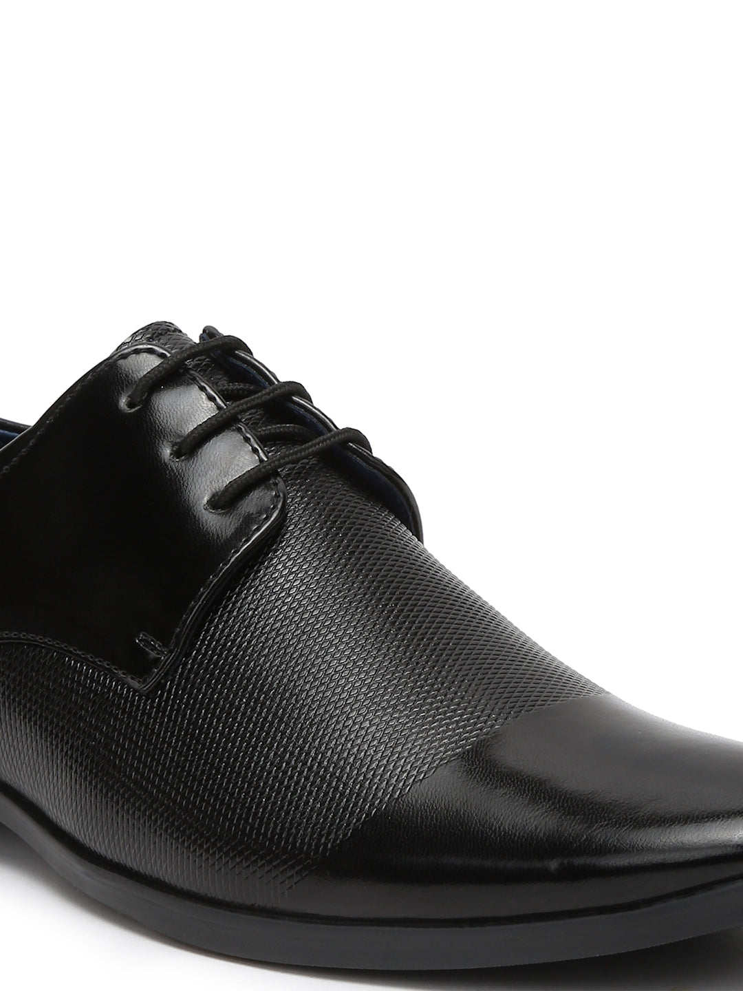 Kosher Black Color Lace-up Formal Shoes
