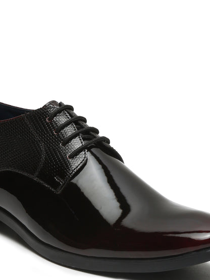 Kosher Wine Color Lace-up Formal Shoes