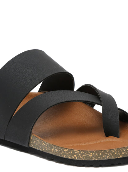 Kosher Black color casual slipper