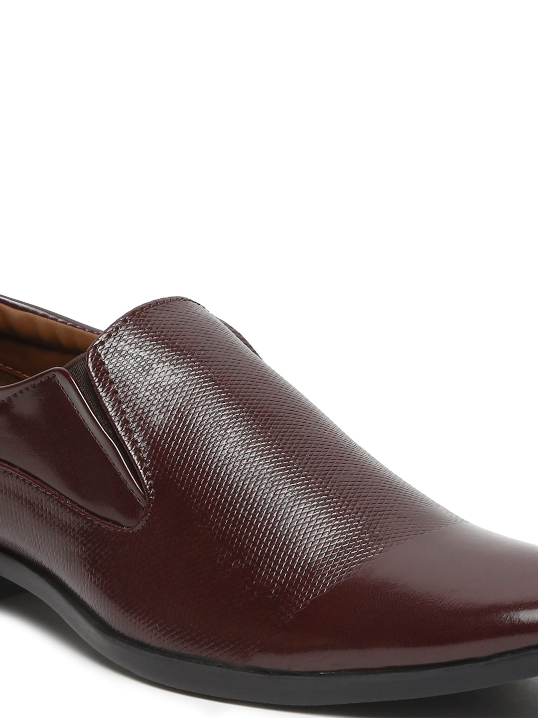 Kosher Cherry Colour Slip on Formal Shoes