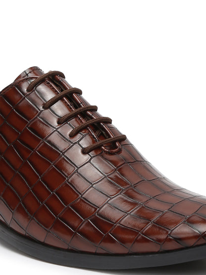 Kosher Brown Color Lace-up Formal Shoes