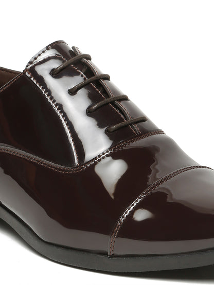 Kosher P.brown Color Lace-up Formal Shoes