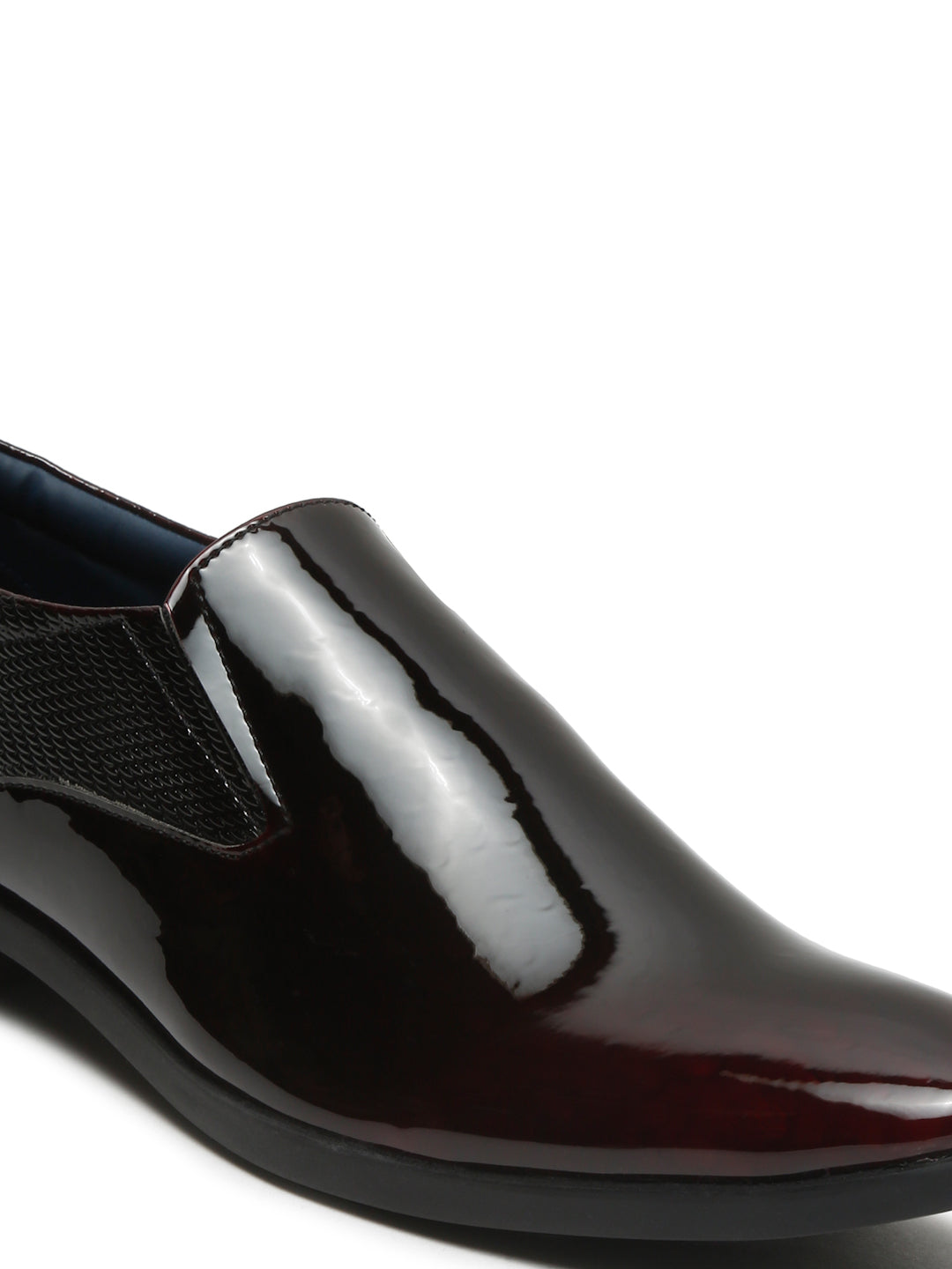 Kosher Wine Color Slip-on Formal Shoes