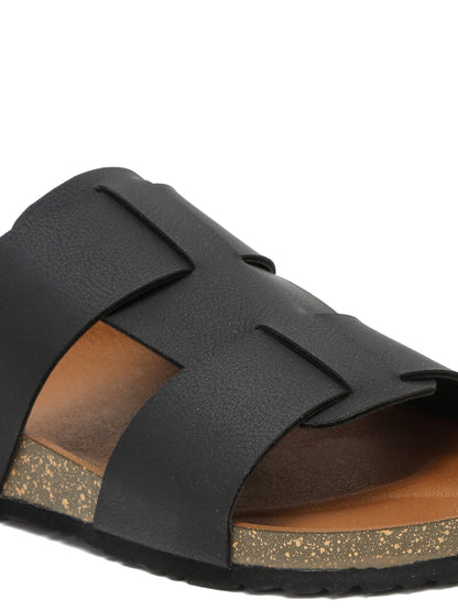 Kosher Black color casual slipper