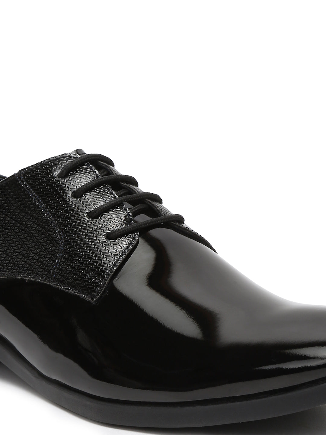 Kosher Black Color Lace-up Formal Shoes