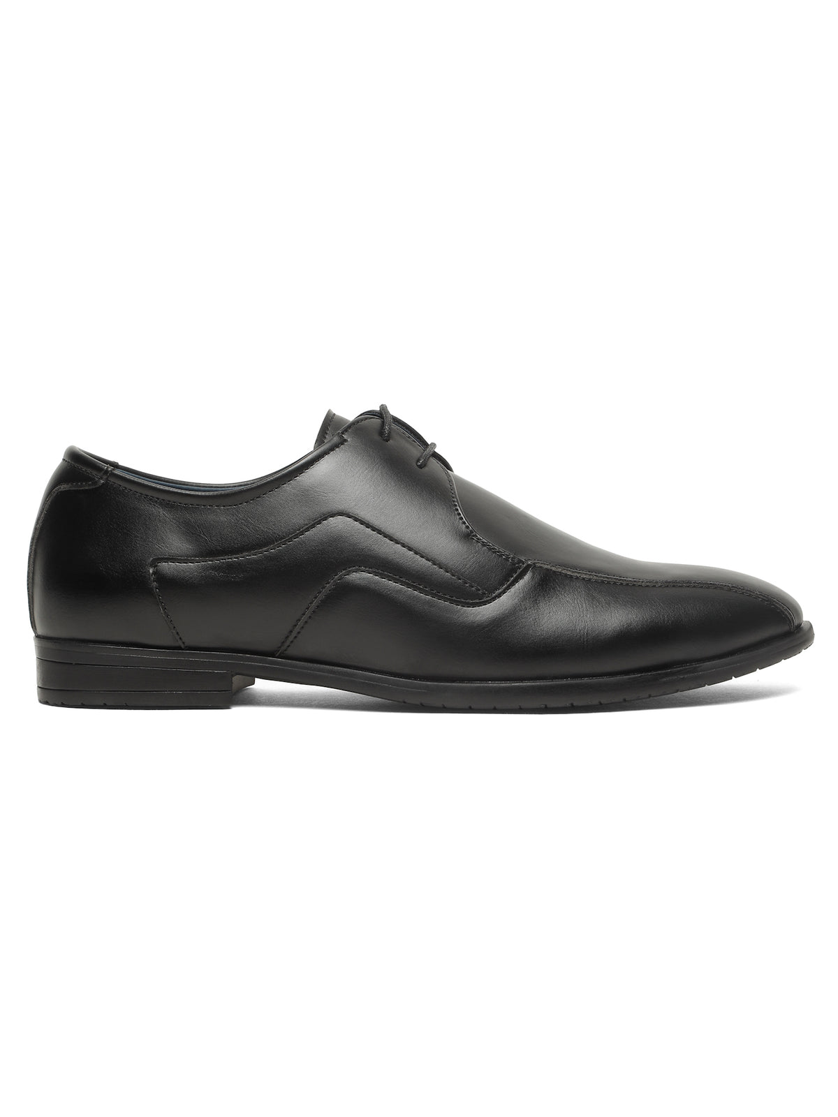KOSHER Men Solid Black Lace-Up Formal Derby Shoes