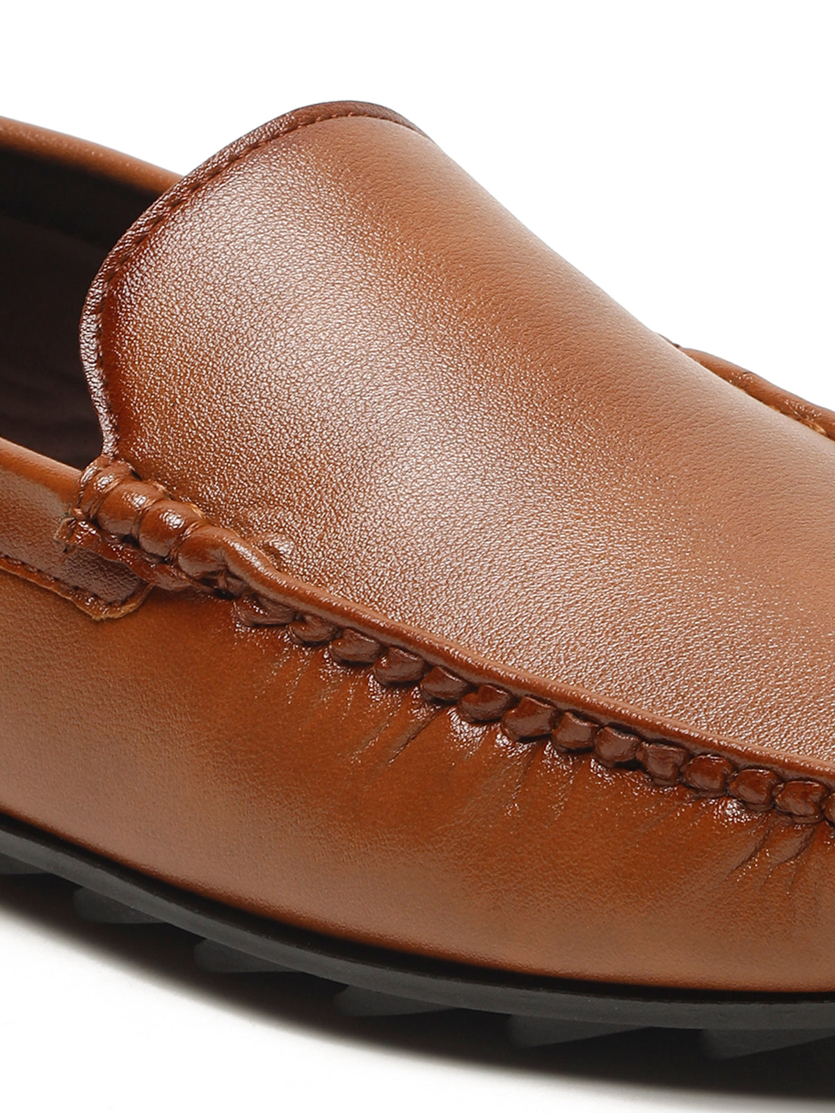 KOSHER Premium Tan Synthetic Leather Driving Loafers for Men – Lightweight, Comfortable Slip-On