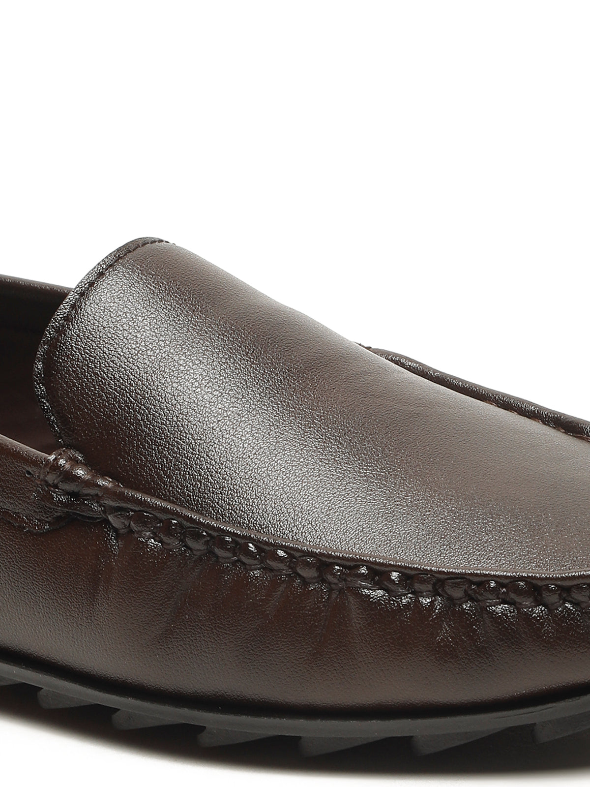 KOSHER Premium Brown Synthetic Leather Driving Loafers for Men – Lightweight, Comfortable Slip-On