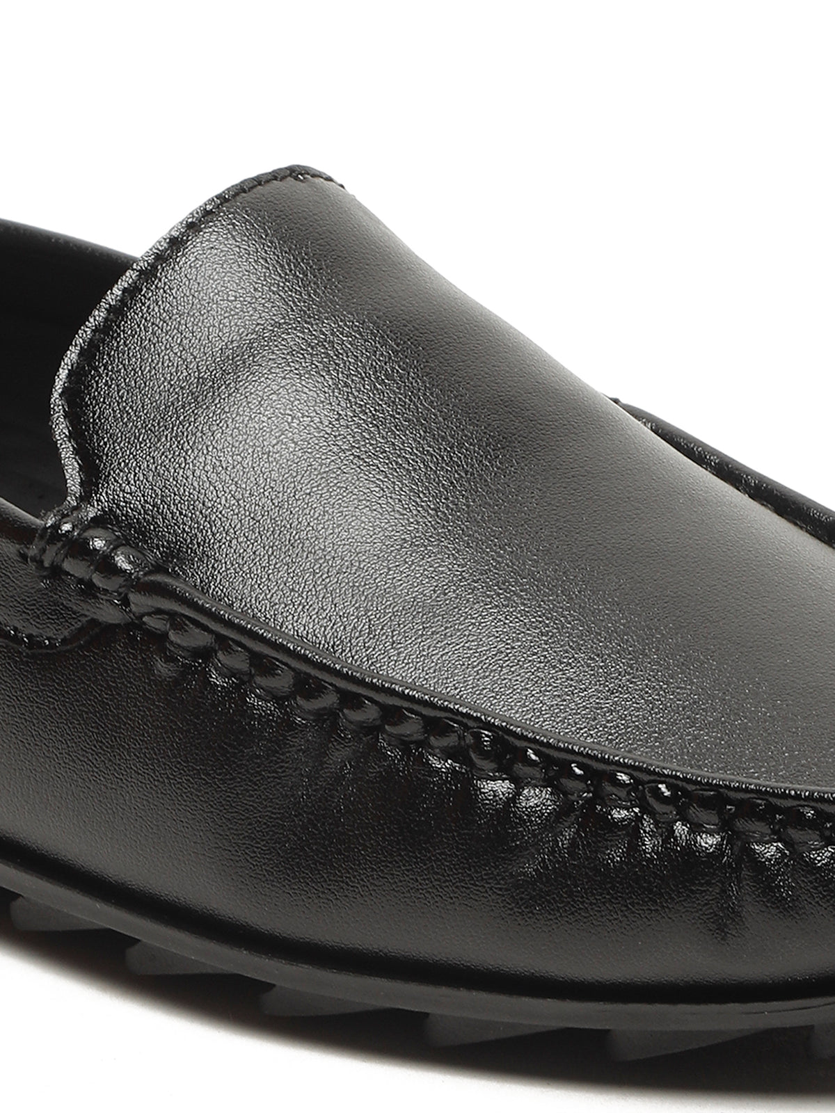 KOSHER Premium Black Synthetic Leather Driving Loafers for Men – Lightweight, Comfortable Slip-On