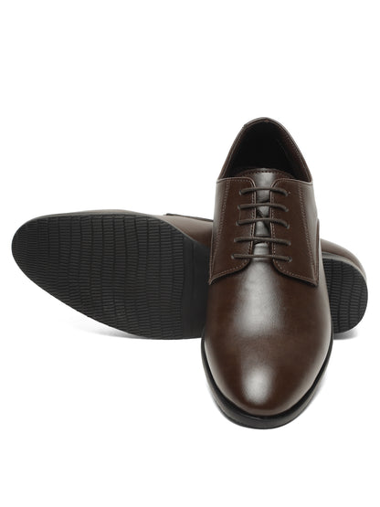 KOSHER Men’s Brown Formal Shoes | Classic Lace-Up Derby Shoes