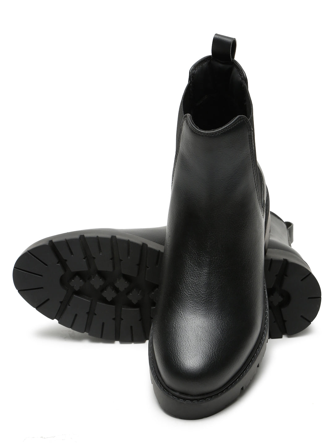 Kosher Women's Classic Black Chelsea Boots