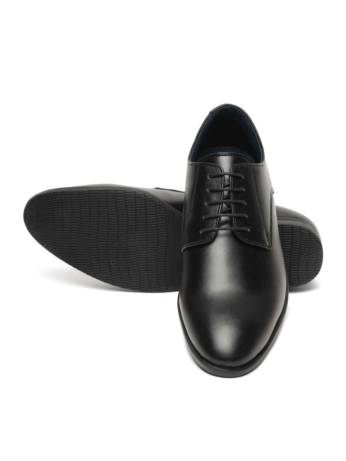 KOSHER Men’s Black Formal Shoes | Classic Lace-Up Derby Shoes