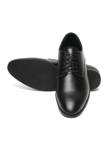 KOSHER Men’s Black Formal Shoes | Classic Lace-Up Derby Shoes