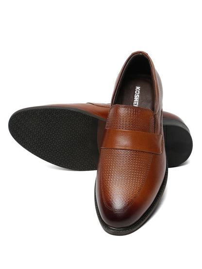 Kosher Tan Color Slip-on Men's Formal Shoes