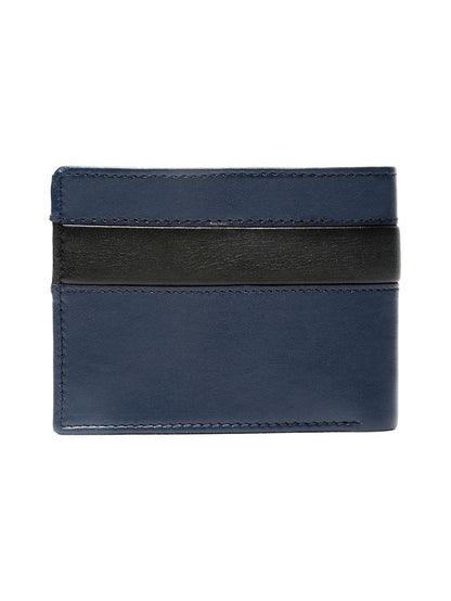 KOSHER Blue Color Premium Soft Leather With Zipp Coin Pocket Wallet for Men's