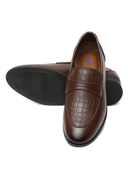 Kosher Brown Color Slip-on Men's Formal Shoes