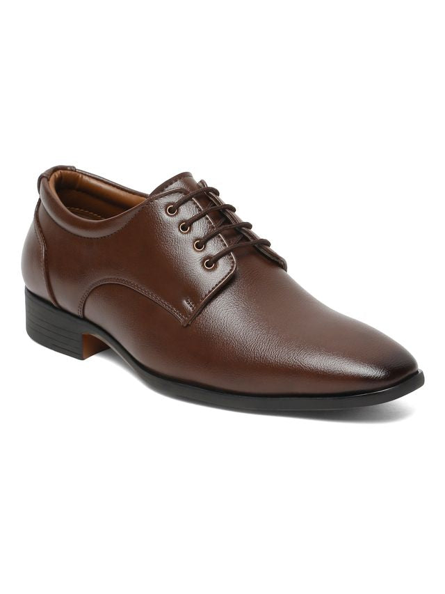 Kosher Brown Color Lace-up Men's Formal Shoes