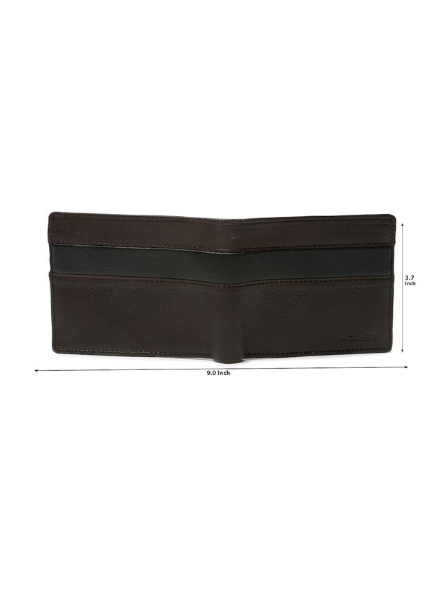 KOSHER Brown Color Premium Soft Leather With Zipp Coin Pocket Wallet for Men's