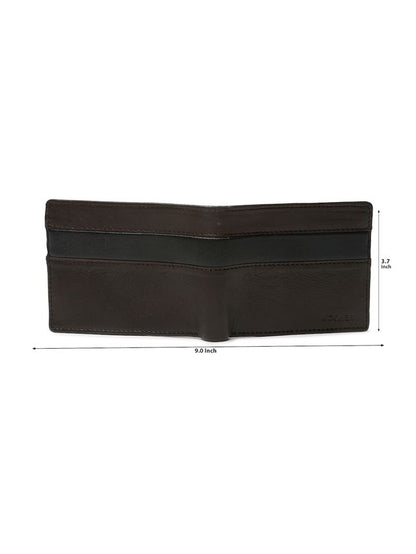KOSHER Brown Color Premium Soft Leather With Zipp Coin Pocket Wallet for Men's
