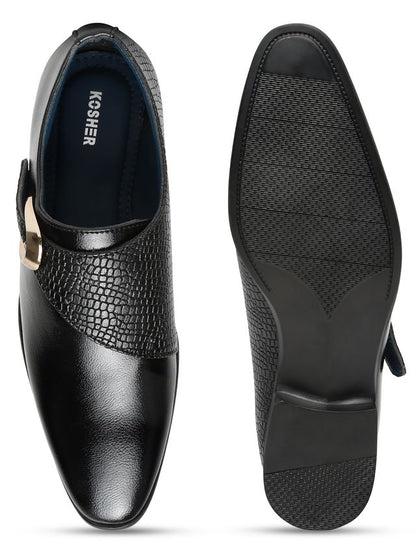 Kosher Black Color  Men's Slip-on Formal Shoes