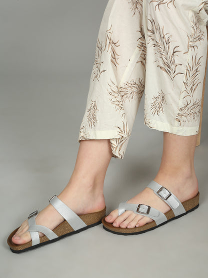 Kosher Silver Women,s casual slipper