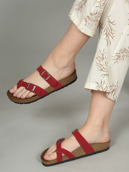 Kosher Mahroon Women,s casual slipper