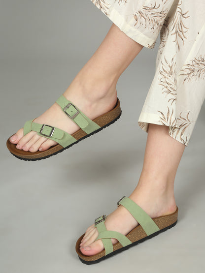 Kosher  Green Women,s casual slipper