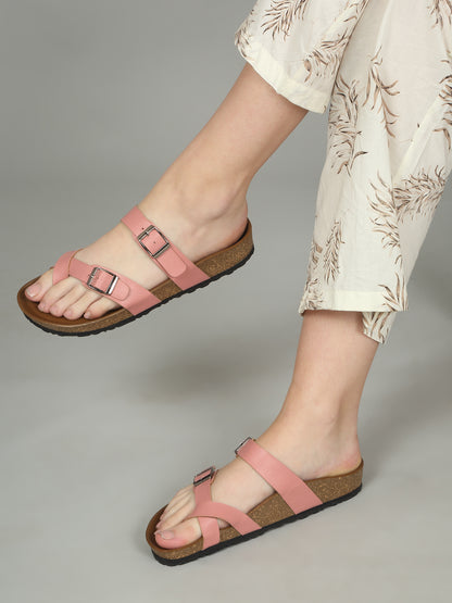 Kosher Pink Women,s casual slipper