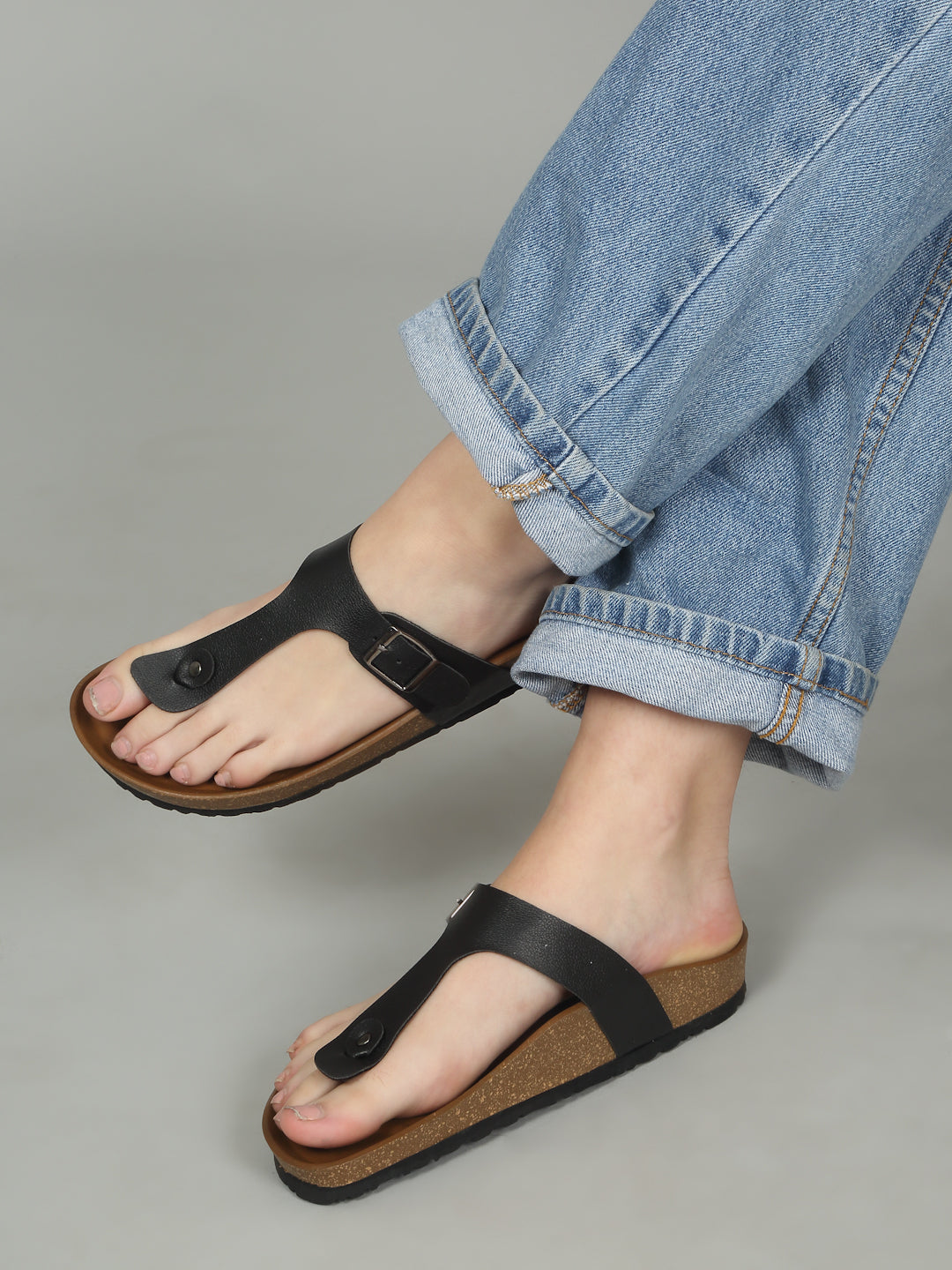 Kosher Black Women,s casual slipper