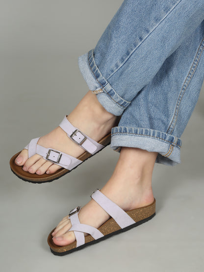 Kosher Lavendar Women,s casual slipper