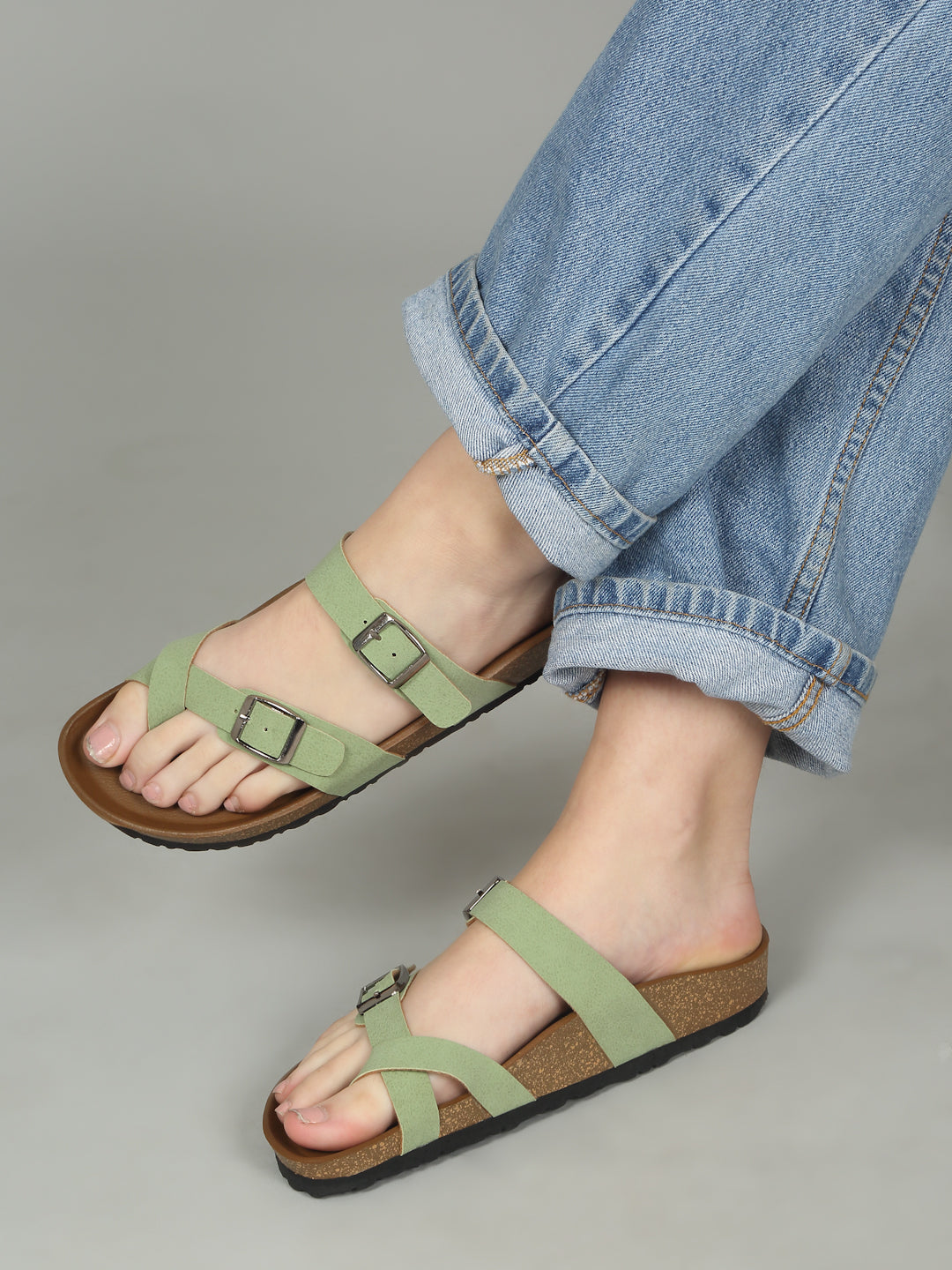 Kosher  Green Women,s casual slipper