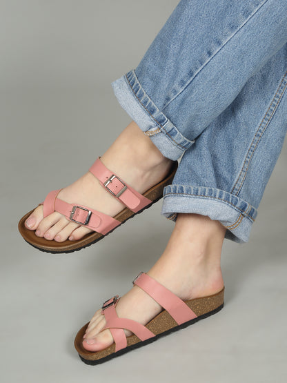 Kosher Pink Women,s casual slipper