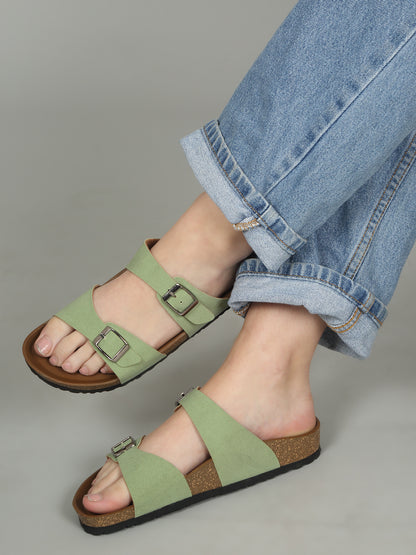 Kosher Green Women,s casual slipper