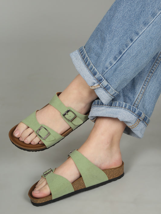 Kosher Green Women,s casual slipper