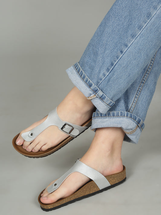 Kosher Silver Women,s casual slipper