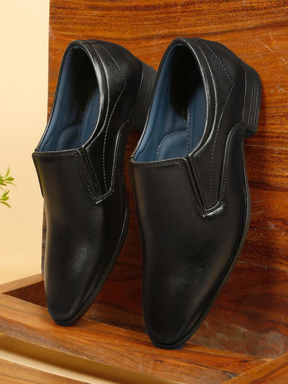 Kosher Black Color Slip-on Men's Formal Shoes