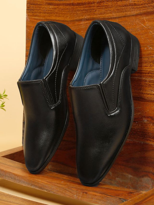Kosher Black Color Slip-on Men's Formal Shoes