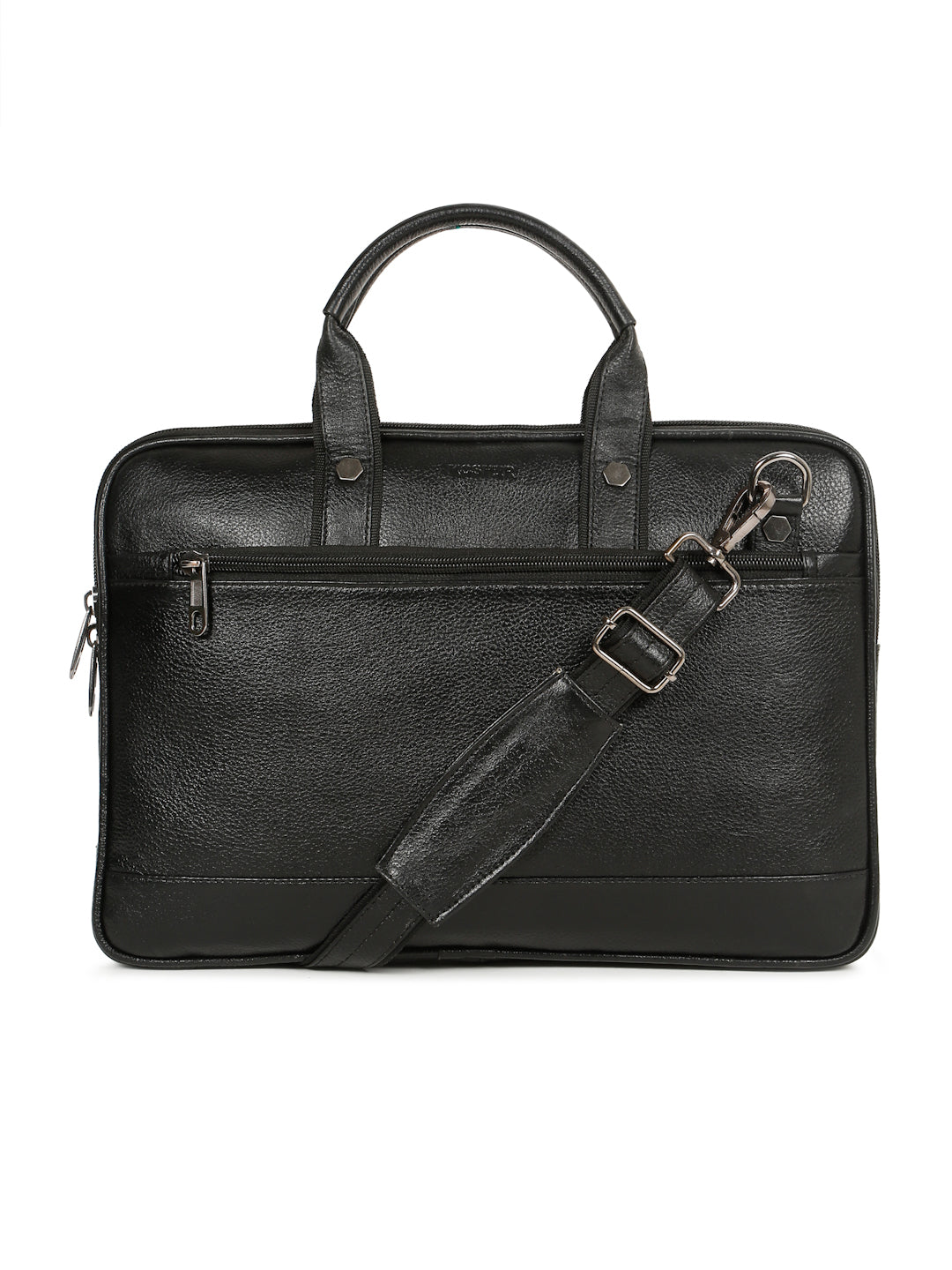 KOSHER Black Color Premium Genuine Leather Bag – Stylish, Spacious & Durable for Men / Women